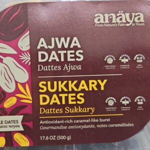 500 grams mix box of Sukkary and Ajwa Dates