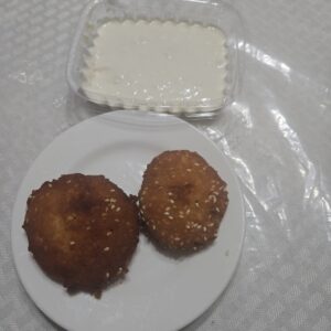 5 oz Fresh homemade malai with 2 sweet tikyas